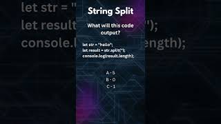 JavaScript quiz :-- String Split #javascript #javascripttutorial #freecodecamp #development