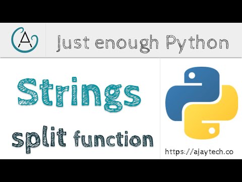 Python string split | Just enough Python
