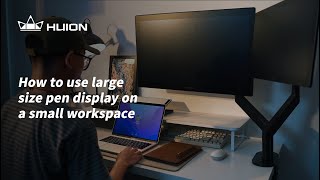 Huion | How to use large size pen display on a small workspace?