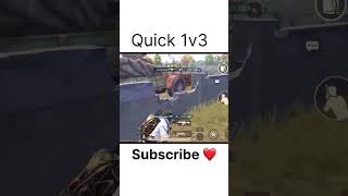Quick 1 v 3 #snaxgmaing #bgmi #amop #mortal #scoutop #foryou #viralshorts #gaming