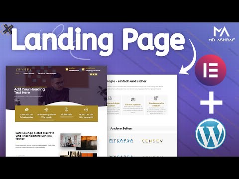 Attractive Landing page design || WordPress and Elementor tutorial #MdAshraf #LandingPageDesign