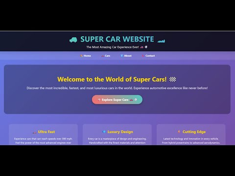 🚗 The Most Super Car Website Ever! 🚗💨