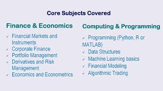 CAREER GUIDANCE  B. Sc., ( Quantitative Finance)
