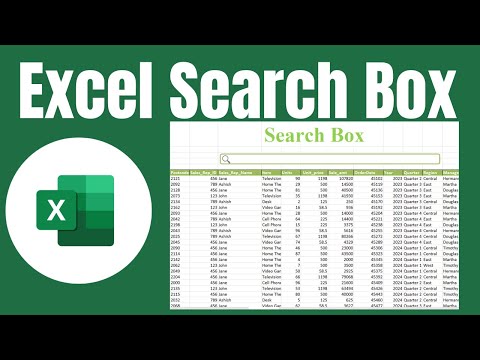 How to Create a Search Box in Excel | Step-by-Step Tutorial