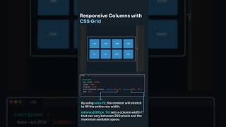 Responsive Columns with CSS Grid #shorts #shortsvideos #viral #viralvideo #html #css #javascript