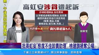 涉詐46萬助理費起訴 檢批高虹安「貪圖小利」｜三立新聞網 SETN.com
