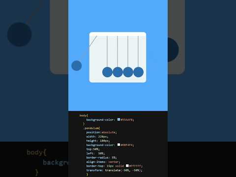 Pendulum Animation In CSS 🔥