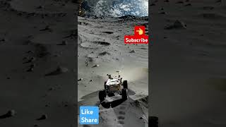 Lunar Rover's Epic Journey Toward Earth - A Stunning view from the Moon #trending #shortsfeed #lunar