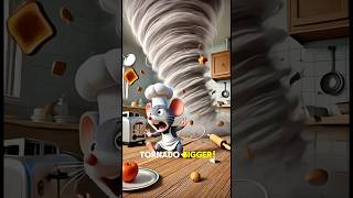 I Tried to COOK a TORNADO… HUGE MISTAKE! 🌪️🍽️😂 #pixarstyle #cartoon #unexpectedevents #chefmouse