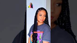 Simplest way to do your own box braids #trending #hair #hairstyle #viralvideo #shorts #short #trend