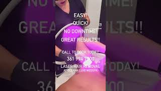 Tired of waxing? Tired of shaving?! Laser Hair Removal #quick #easy #nodowntime #corpuschristi