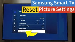 How to Reset Picture Settings on Samsung Tizen Smart TV | Tizen OS Smart TV Display Settings Guide
