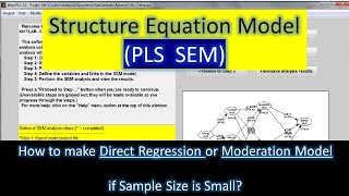 PLS SEM Model | With Small Sample Size | For Beginners | Why we Use SEM?