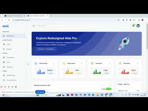 Material UI React Dashboard Template Beginner to Pro