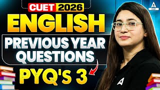 CUET 2026 English Language | Previous Year Questions | Set 03 | CUET English PYQ's