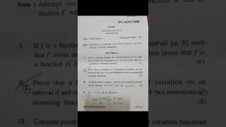BA/BSc/BCom Sem 4 Mathematics ANALYSIS-II #previousyearquestions #important #pup #maths #important
