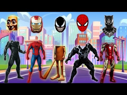 "Can You Match the Superhero Head to the Right Body? 🤯 | Superhero Puzzle Challenge!"