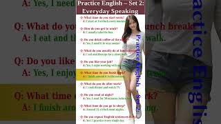 Practice English – Set 2: At Work & Daily Routines. #englishlanguage #englishspeaking #vocabulary