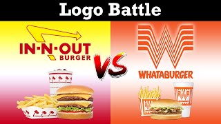 In-N-Out Burger VS Whataburger - Logo Battle