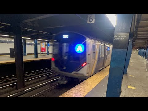 R211A A train departing from Broadway Junction