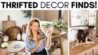 THRIFTING HIGH-END HOME DECOR || STYLING THRIFTED DECOR || HOME DECORATING IDEAS ON A BUDGET