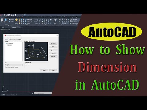 How to show dimensions in AutoCAD  #autocad #autocadtutorial