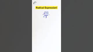 How to Simplify❓|| Simplifying Radical Expression! #squareroot #expression #mathematics