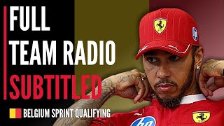 Hamilton Full Team Radio -  Belgium Sprint Qualifying 2025