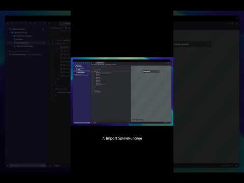 iOS Interactive 3D from Spline Cloud #ios #swift #shorts