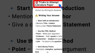 #BSEnglish#ExamTips#StudyTricks💯Marks