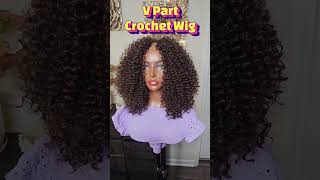 V Part Crochet Wig made with Freetress Water Wave 💕