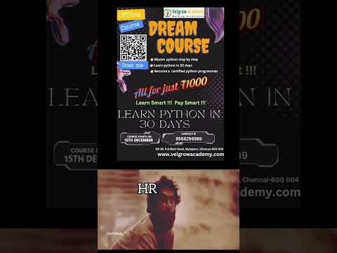 "DREAM COURSE"  Offer closes soon.....  #kgf#rockybhai #kgf2 #pythonprogramming #learnpythonintamil