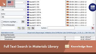 KB 001108 | Full Text Search in Material Library