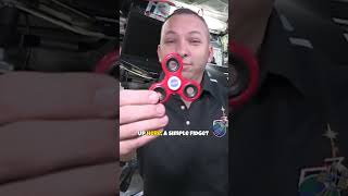 Fidget Spinner in Space Never Slows Down ! #space #science #physics #astronomy #spacefacts
