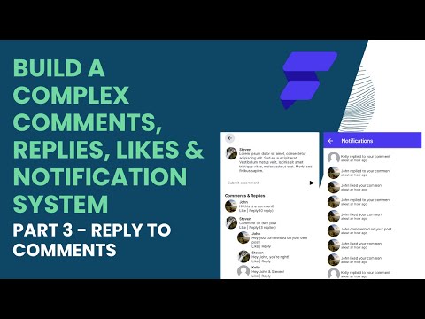 Build a COMPLEX Comments, Likes & Notification System Part 3 - Reply to Comments
