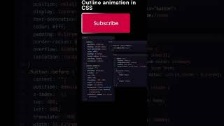 Outline animation in css #css #html #htmlshorts #trendingshorts #shorts
