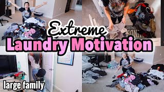 EXTREME LAUNDRY MOTIVATION 2025 | SEVEN LOADS OF LAUNDRY | FAMILY OF 6