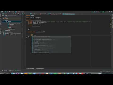 create Data base in code using java and mysql