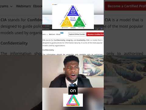 What Is The CIA Triad? Security Analyst Interview Questions