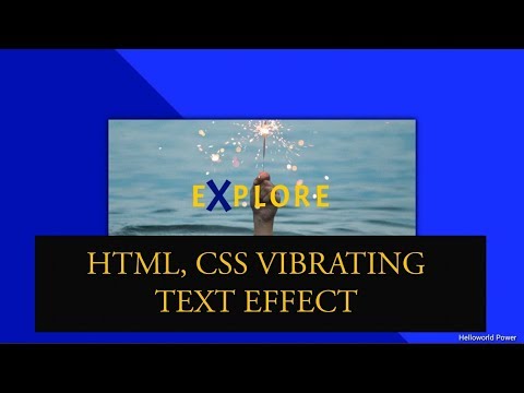 #helloworldpower HTML, CSS VIBRATION TEXT EFFECT | try yourself source code in next video.