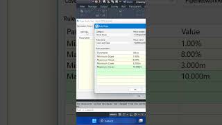 Gravity Pipe Rules  in civil 3d #autocad #autodesk #civil3d
