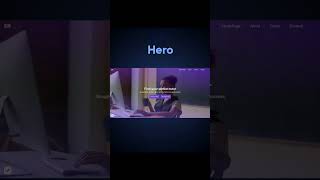 Css Hero Section......❤️Part......5..Follow for More...random.code.22 #html #htmlcss #hotshot #css