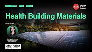 Health Building Materials [Webinar]