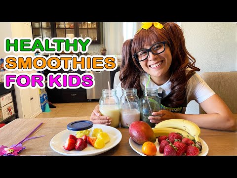 Smoothies for Kids | Soso Makes 3 HEALTHY Yummy Smoothies!