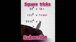 Square  tricks #Square #squaretrick #mathsreels #maths