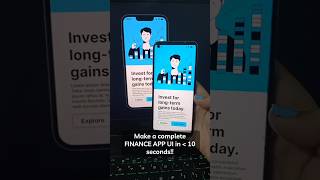 Create a Finance App UI in Figma in Under 10 Seconds! 💸📱#ui #ux #uidesign #uxdesign #uiux #webdesign