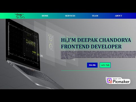 How to make website Using HTML & CSS || Website using HTML and CSS
