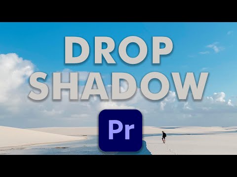 How to Add a Drop Shadow to Text and Images #adobepremierepro