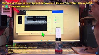 FREE Unlock iPhone Without Apple ID & Password | iPhone X/11/12/14/15/16 With 26 iOS & Computer ✅