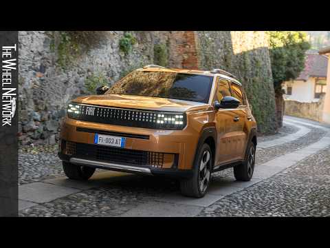 2025 Fiat Grande Panda La Prima Electric | Luna Bronze | Driving, Interior, Exterior [4K]